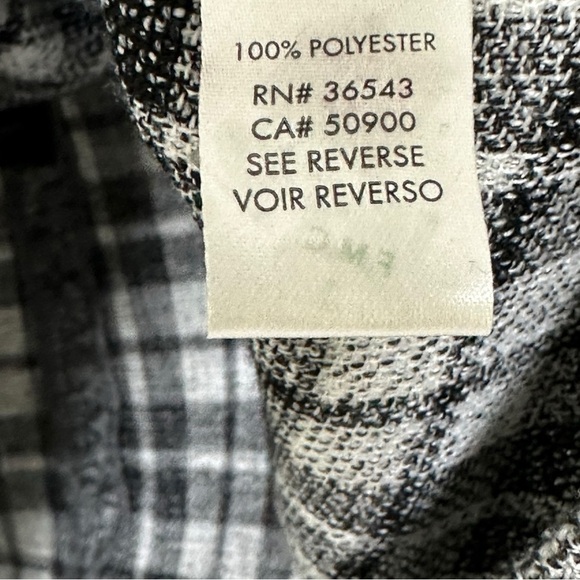 352 - CALVIN KLEIN- BLOUSE - TOP - SLEEVELESS - BLACK/WHITE/GREY - SIZE XL - Picture 11 of 15